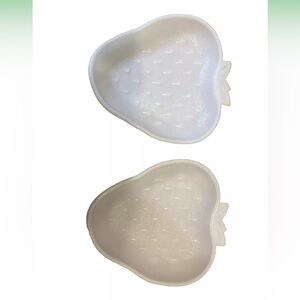 Vintage Hazel Atlas White Milk Glass Strawberry dish